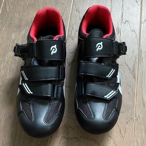 Peloton Black and Red Athletic Shoes